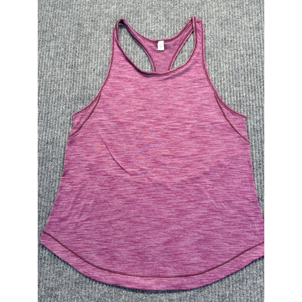 Lululemon Women's Racerback Athletic Tank Top Heathered Berry Plum Size 6